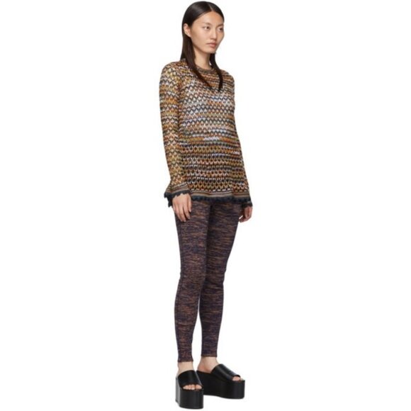 MISSONI marled wool LEGGINGS PANTS - Picture 9 of 9
